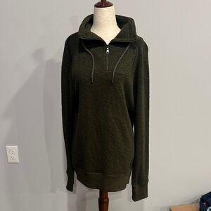 Banana Republic Green 1/4 Zip Up Heritage Collection Sweater Large